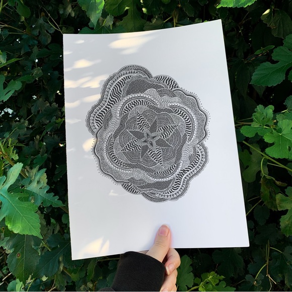 Other - Detailed mandala art original drawing